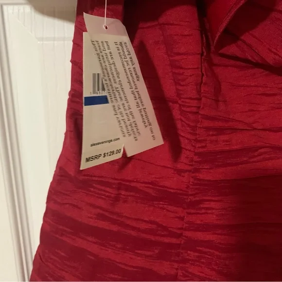 Alex Evenings Red Embellished Bow Detail Sleeveless Blouse Top XL